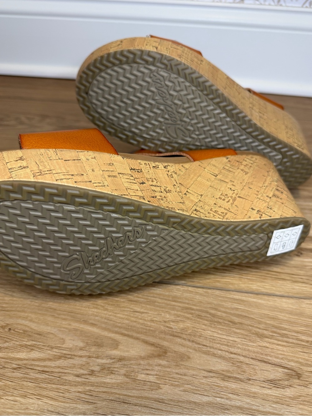 Skechers NEW Cali Brit Go Getter Platform Wedges Chestnut size 10 - Picture 4 of 5